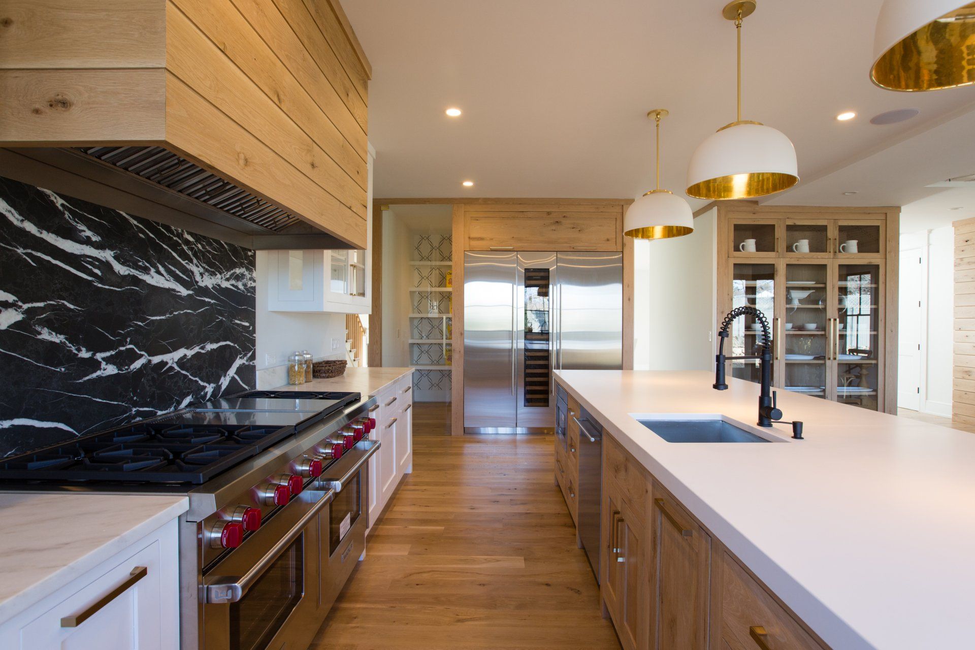 Wooden Cabinets & Gas Range