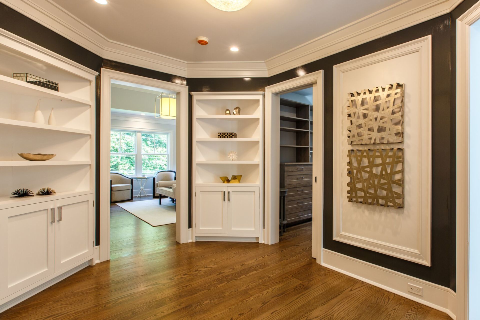 White Custom Cabinets & Shelving
