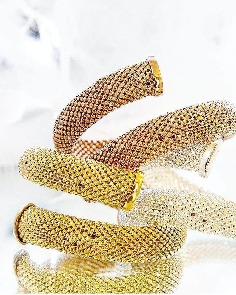 bracciale d'oro con brillanti