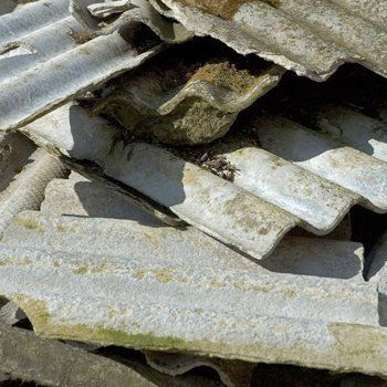 Asbestos stacked