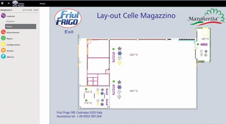 progettazione di cella frigo