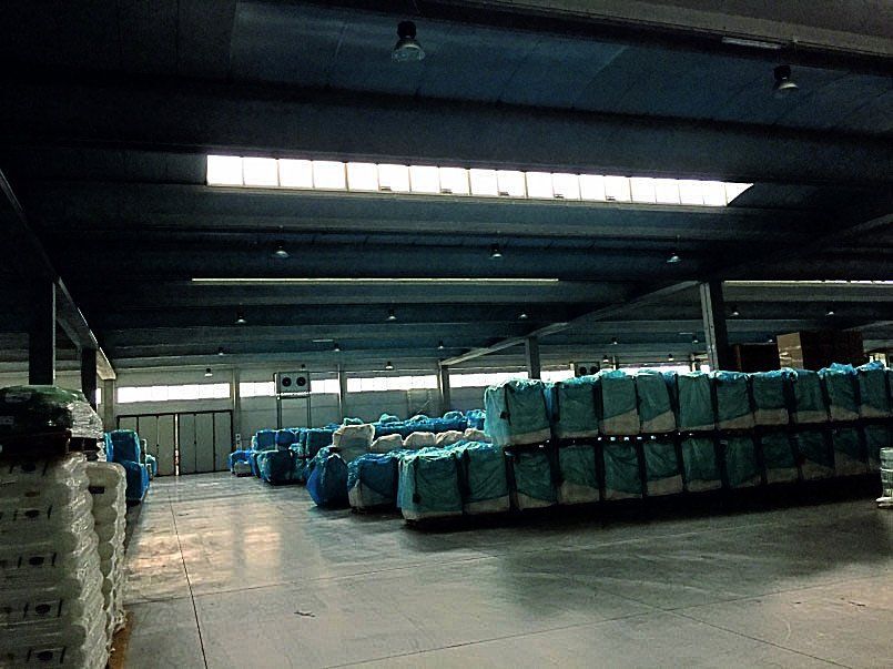 Refrigerated legume warehouse