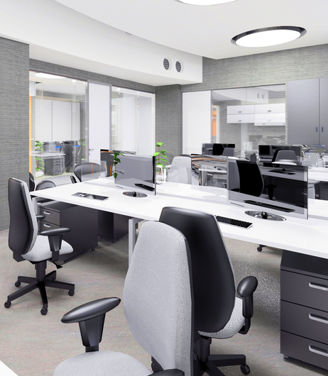 Heartland Office Installers — Contemporary Office with Copyspace in Omaha, NE Heartland Office Installers — Contemporary Office with Copyspace in Omaha, NE