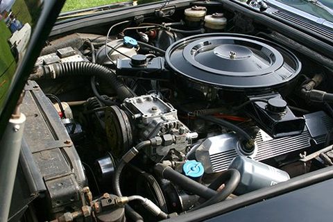 View of the engine before repair