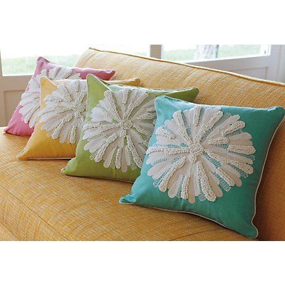 Colorful Floral Motif, Decorative Pillow, Bedding Store in New York, NY