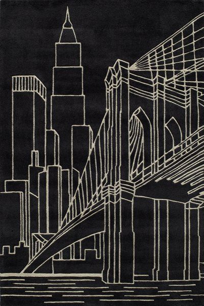 Cityscape Area Rug, in New York, NY