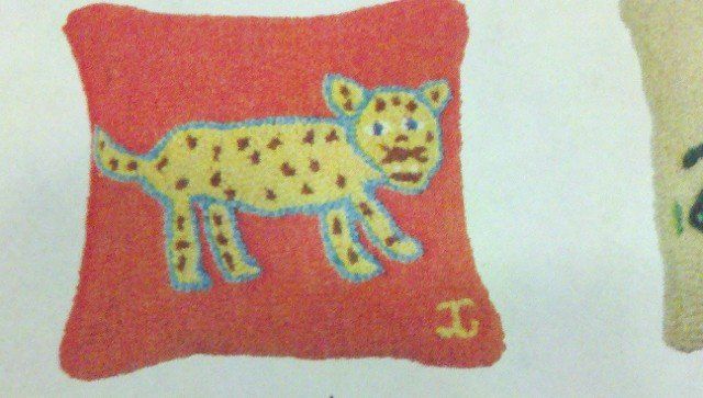 Leopard pillow, in New York, NY