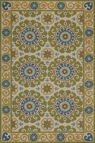 Green and Blue Pattern Area Rug, in New York, NY