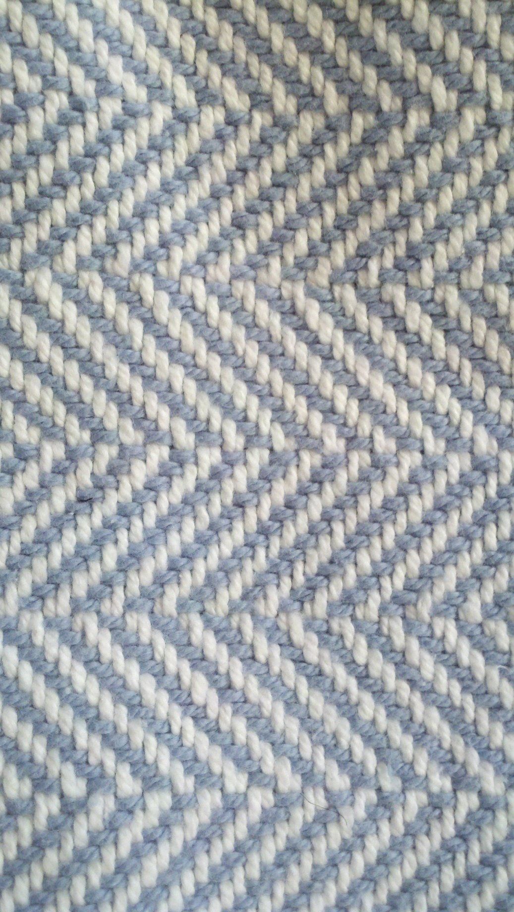 Blue Herringbone Blanket, in New York, NY