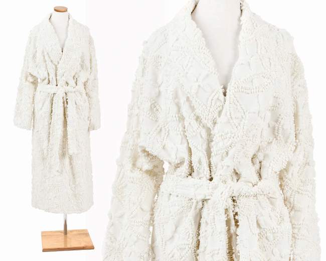 Cream Patterned Robe, Bedding Store in New York, NY