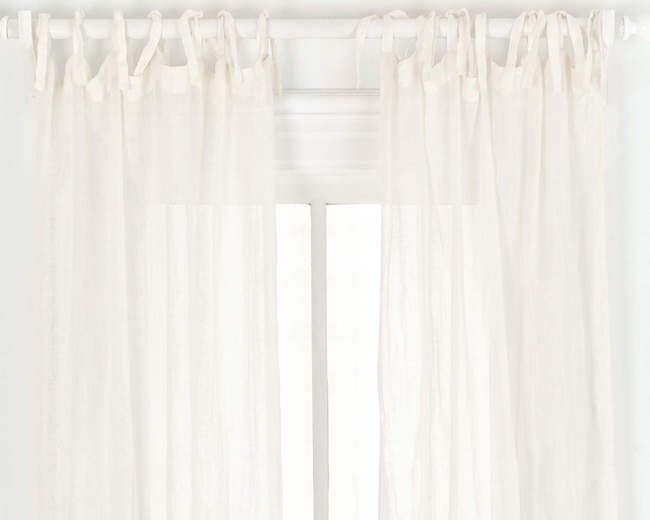 Tie Top Window Panel, Bedding Store in New York, NY