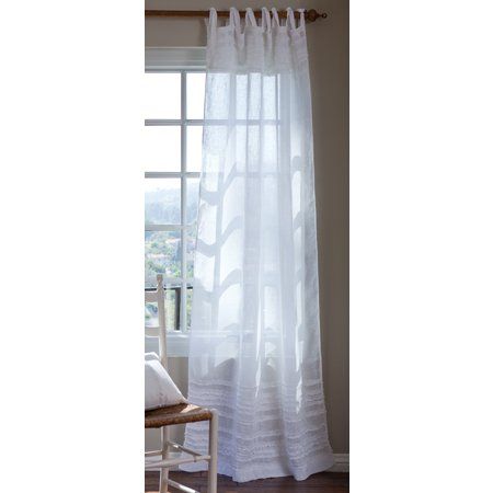 Tie Top Sheer Window Panel, Bedding Store in New York, NY
