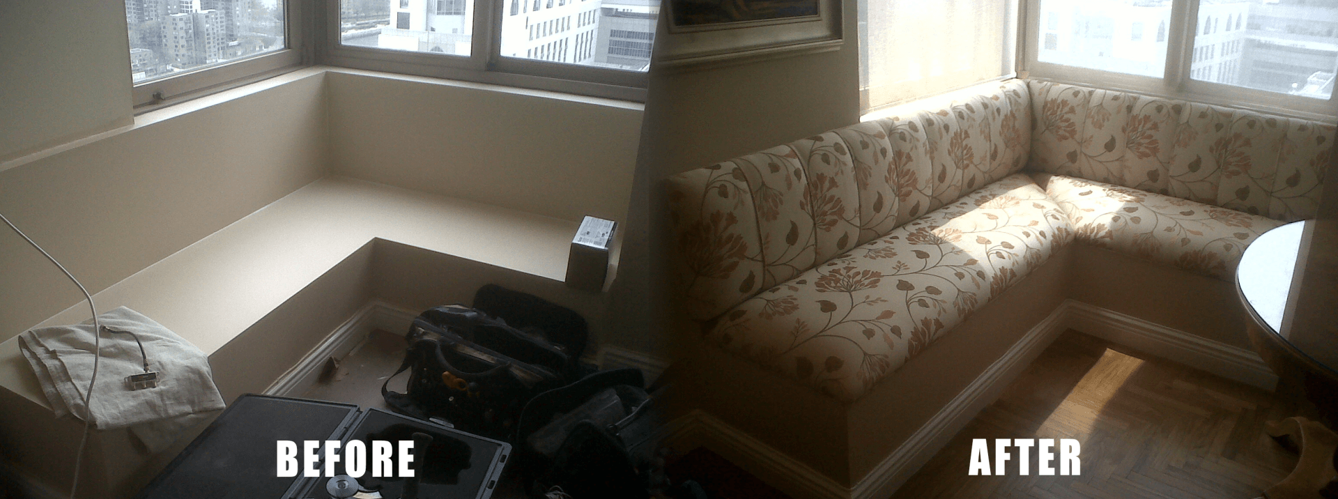 Refinished Breakfas Nook, Bedding Store in New York, NY