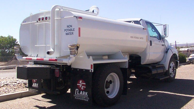 White water truck labeled 