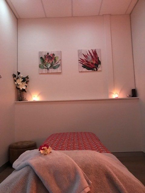 a bed in the spa