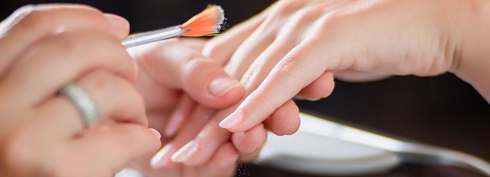 close up of manicure