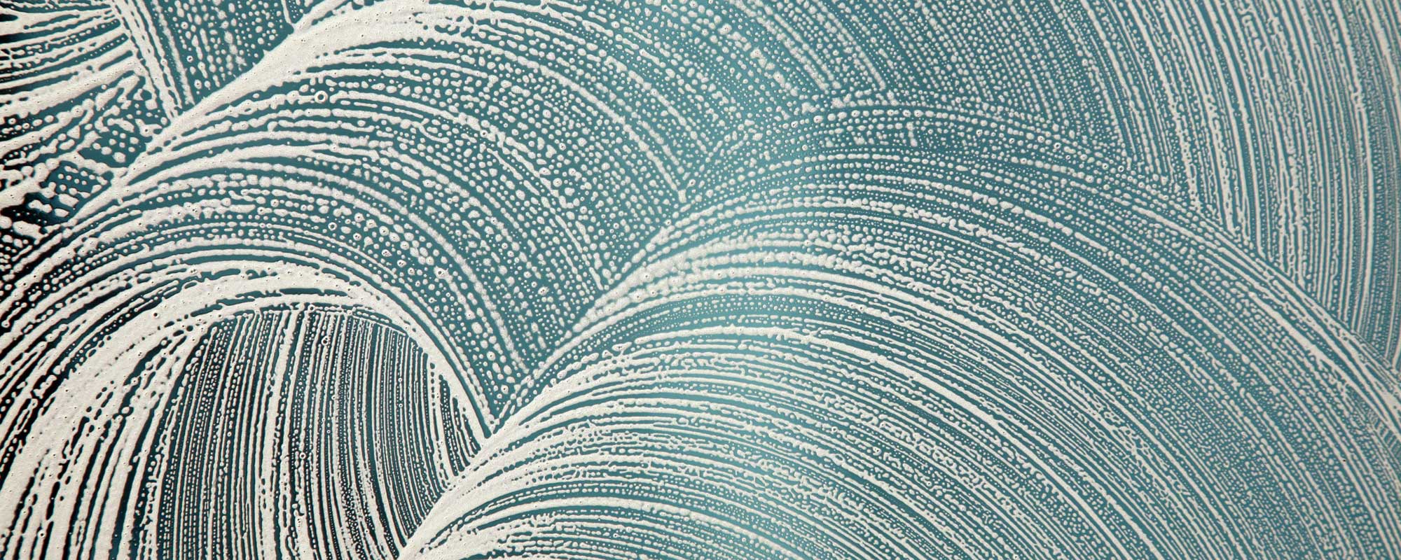 Soap on window glass