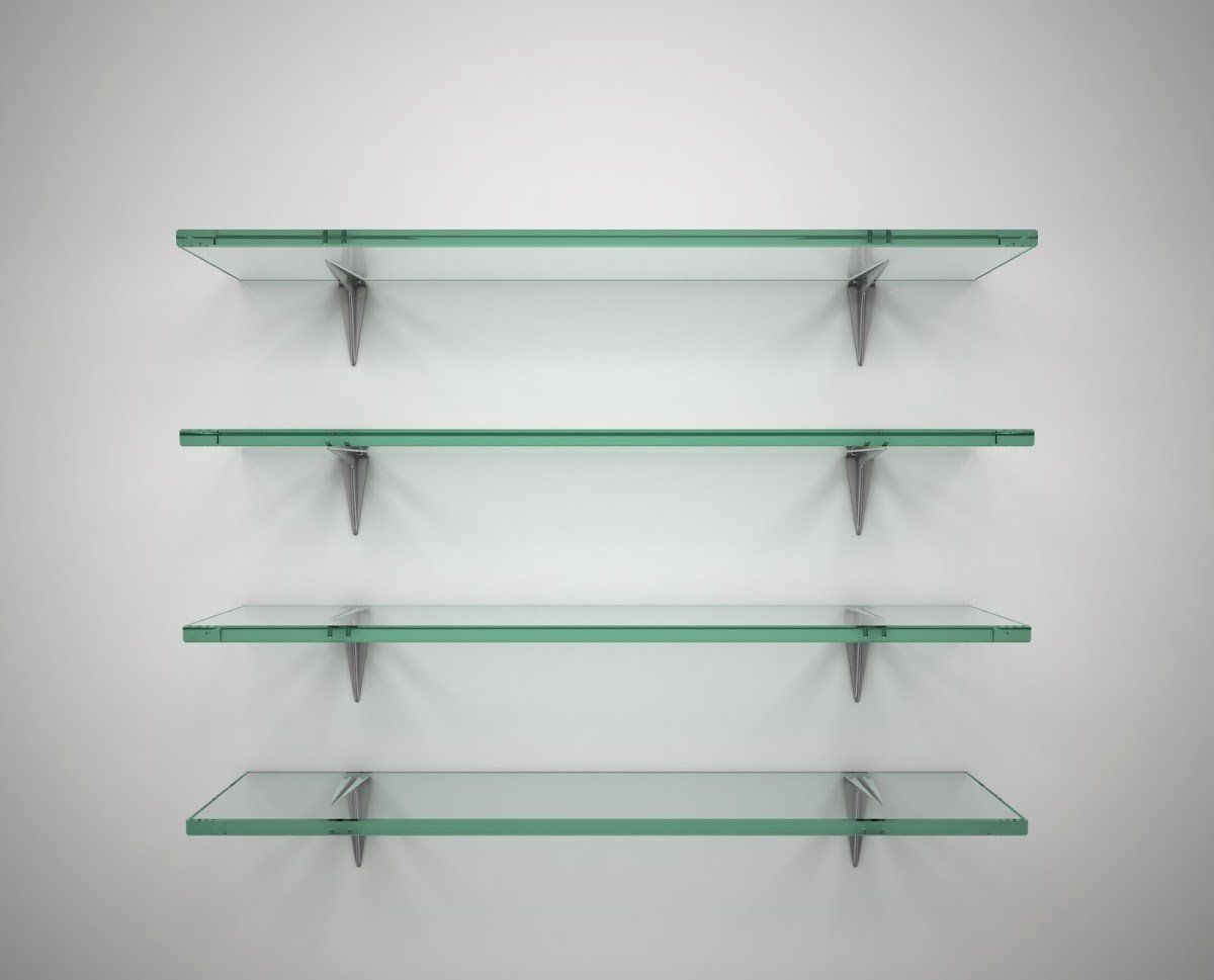 Hanging Glass Shelves — West Hollywood, CA — Koontz Hardware