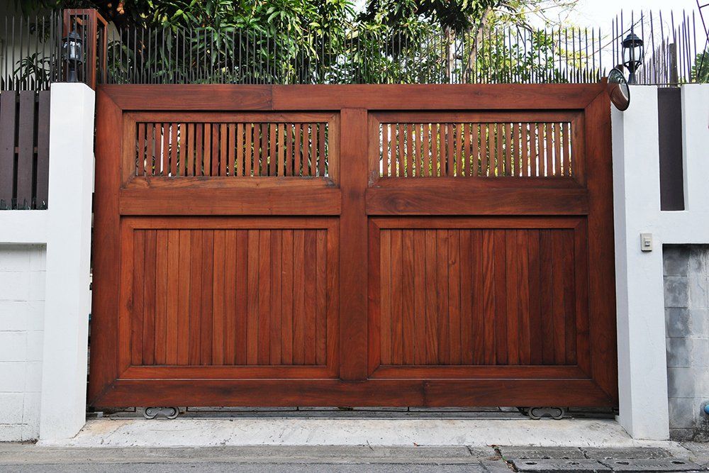 Wrought iron gates