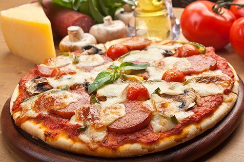 Family pizza served in Biggar