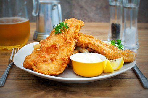 Fresh fish dish served in Biggar