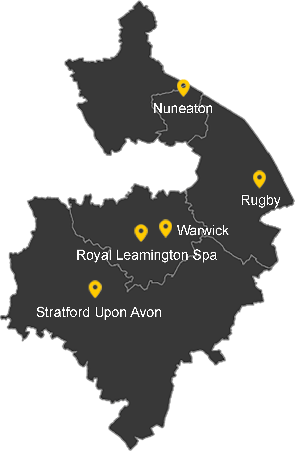 Warwickshire map