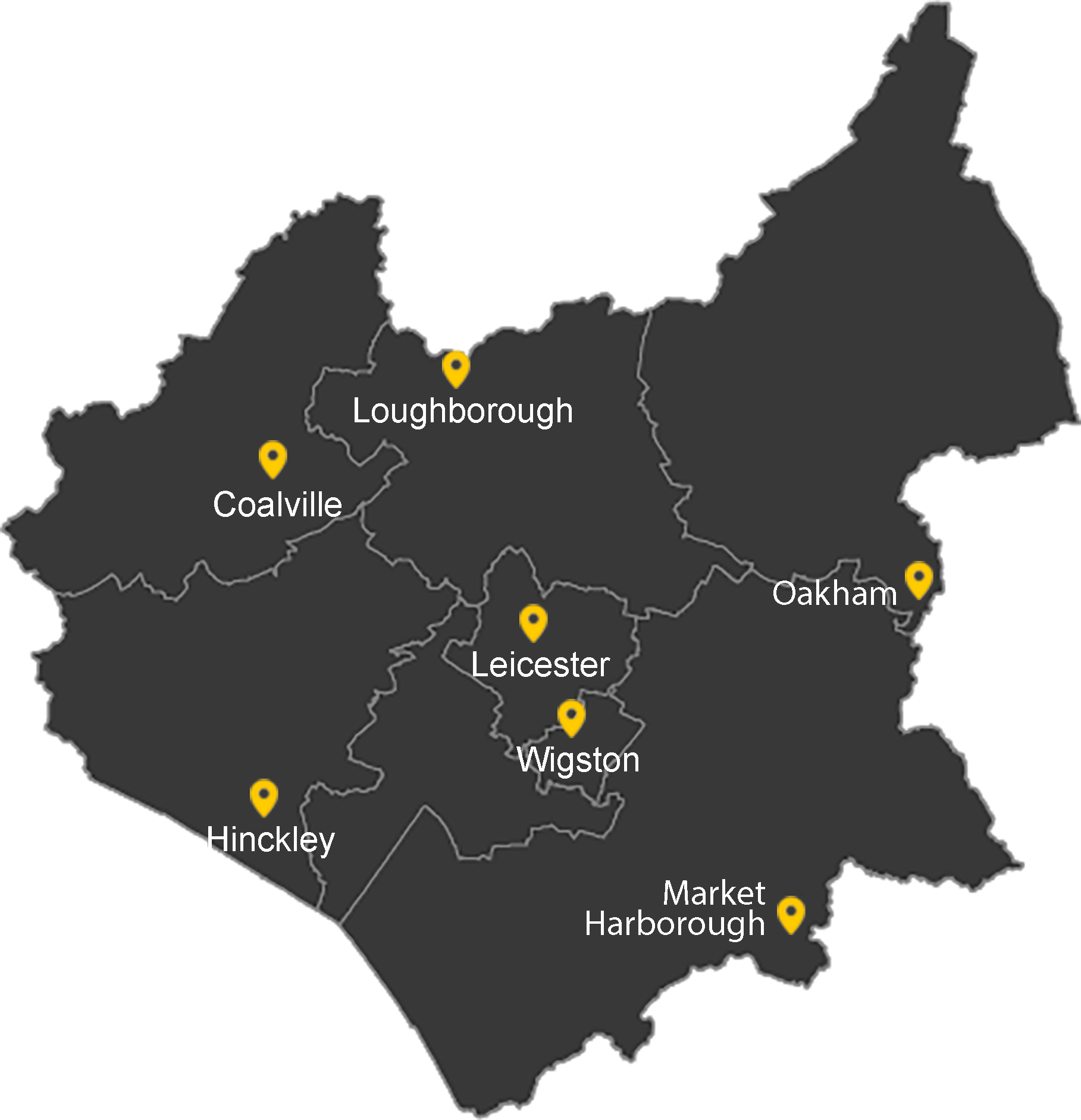 Leicestershire map