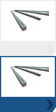 Bars of silver key steel