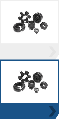 A selection of different size and shaped shaft couplings