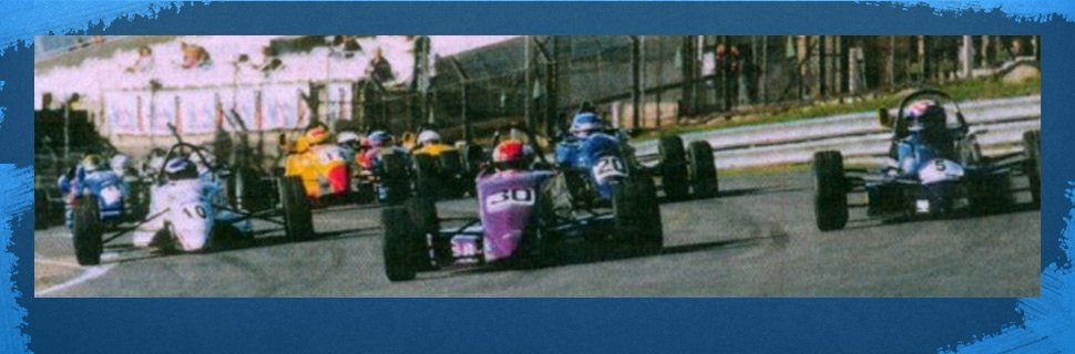 race cars on the track