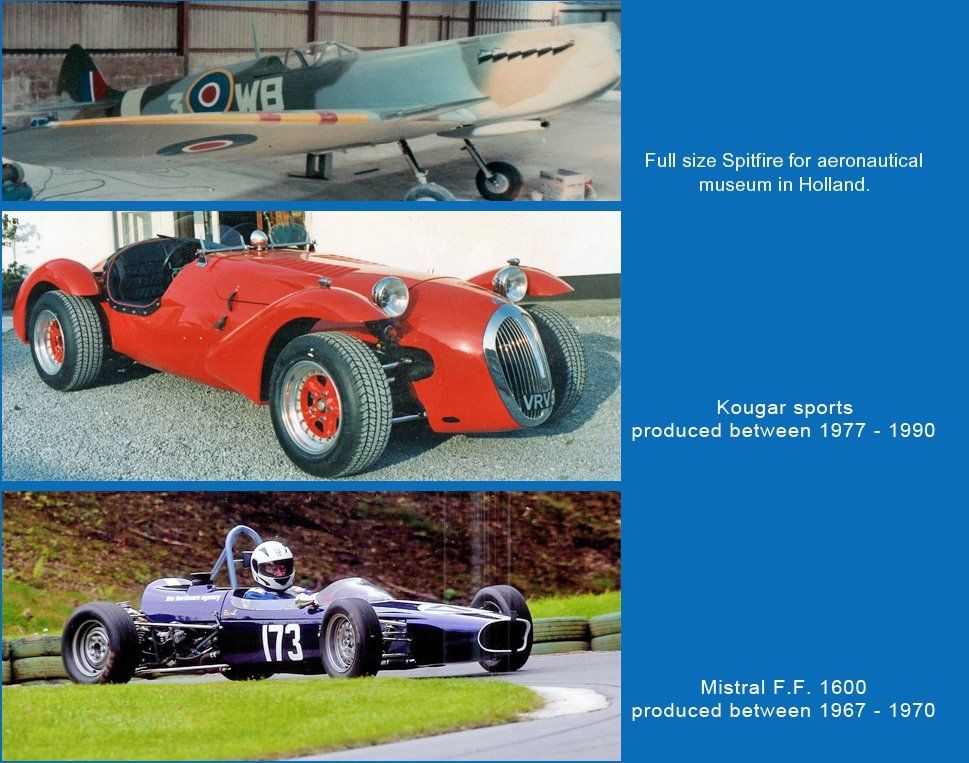 Spitfire and race cars