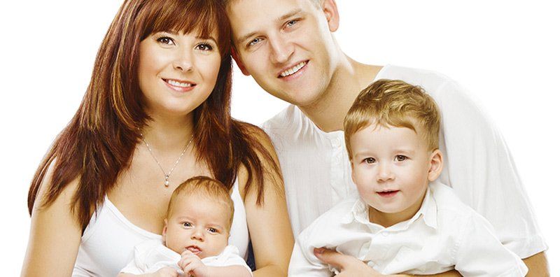 What we have to offer for our patients happy family with healthy teeth