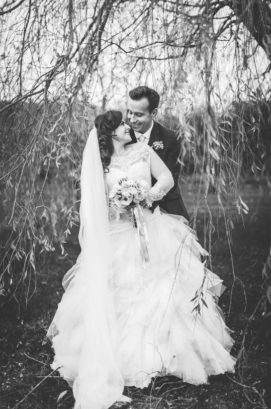 Fluffy Tulle Full Skirted Wedding Dress