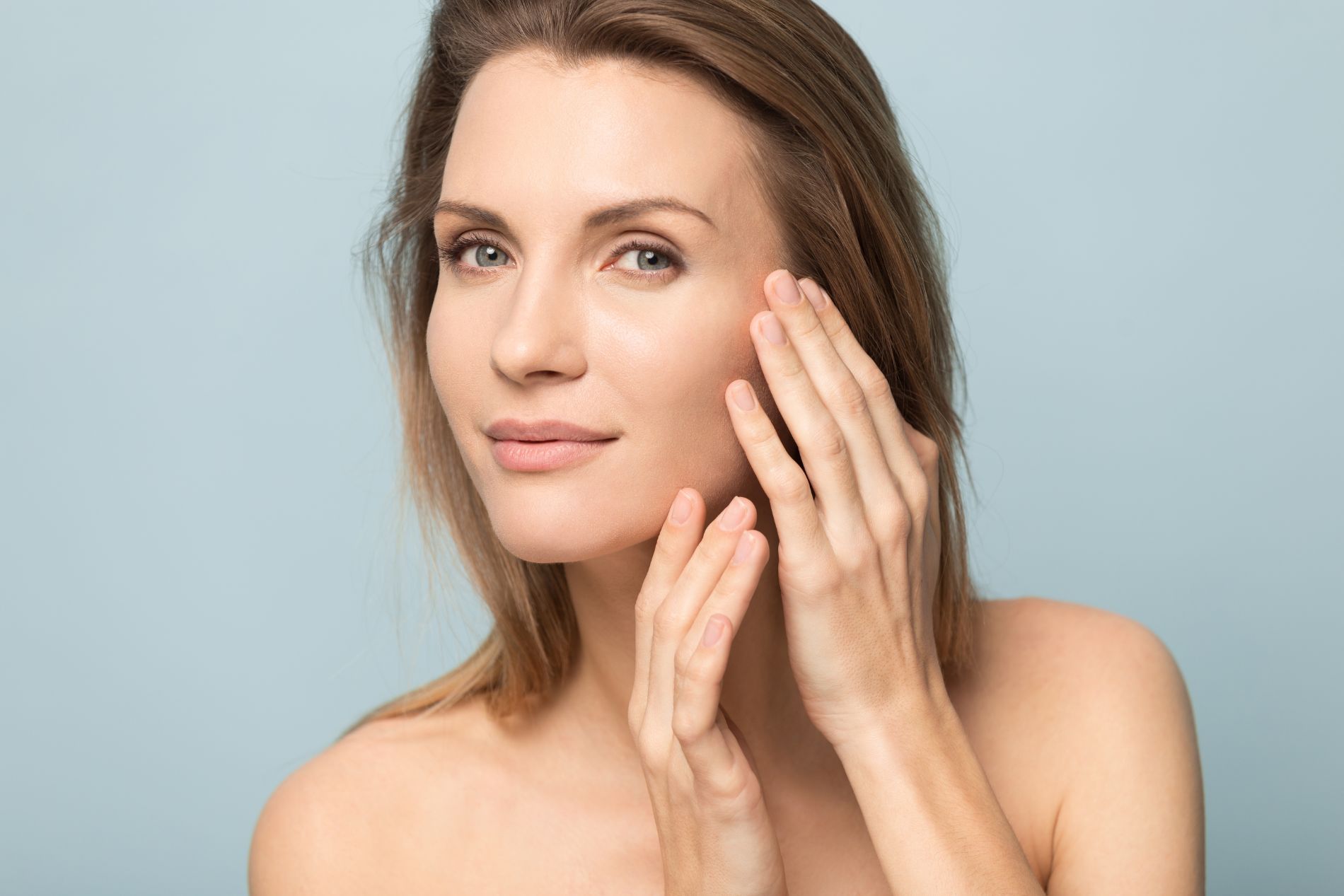 woman with lip filler injectables at Women4Women OBGYN