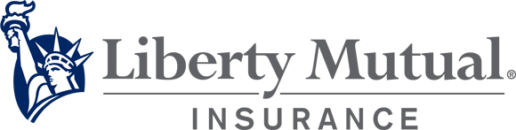The logo for liberty mutual insurance has a statue of liberty on it.