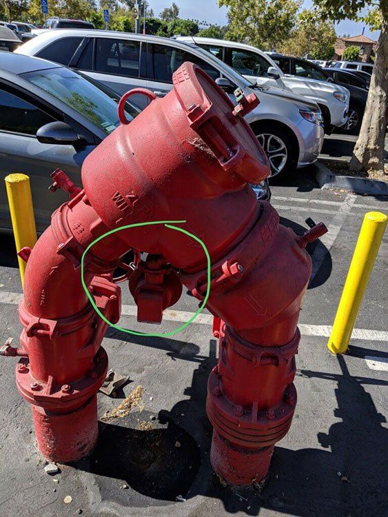 Red Pipe — Commerce , CA — A.R.C. Property Services Co