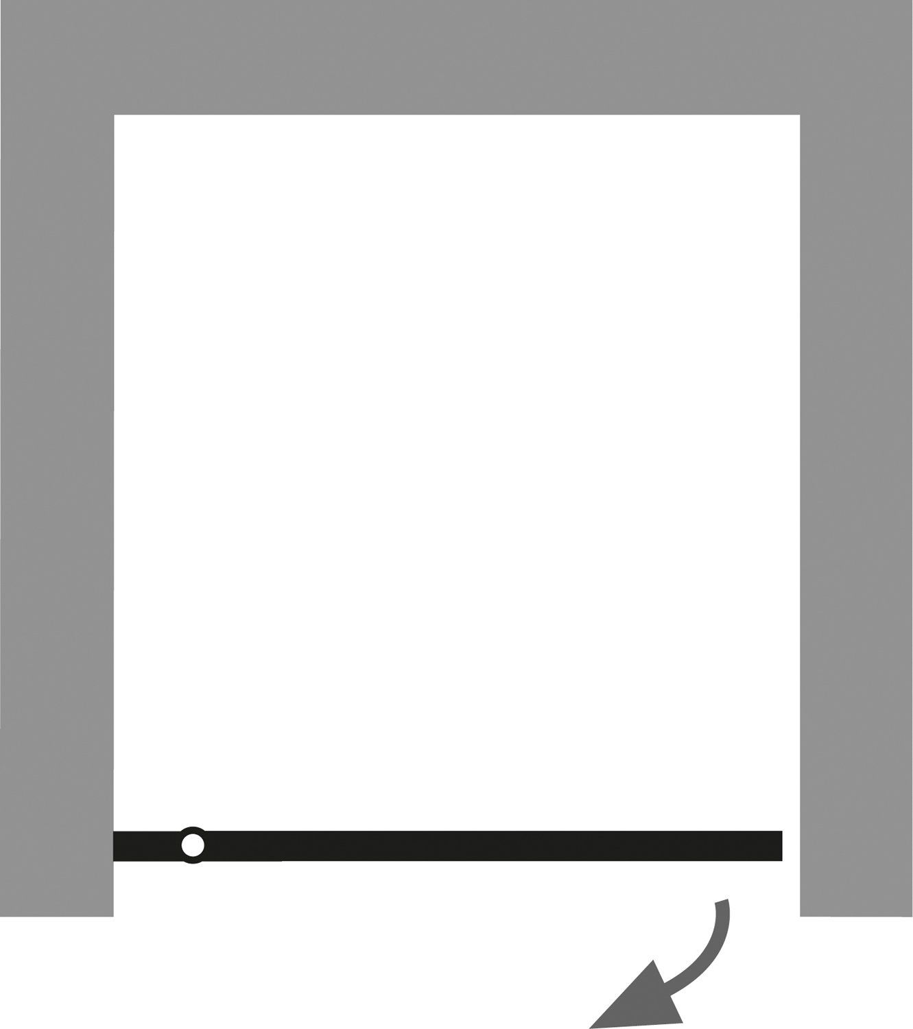 Öffnungsmechanismus der Drehtür