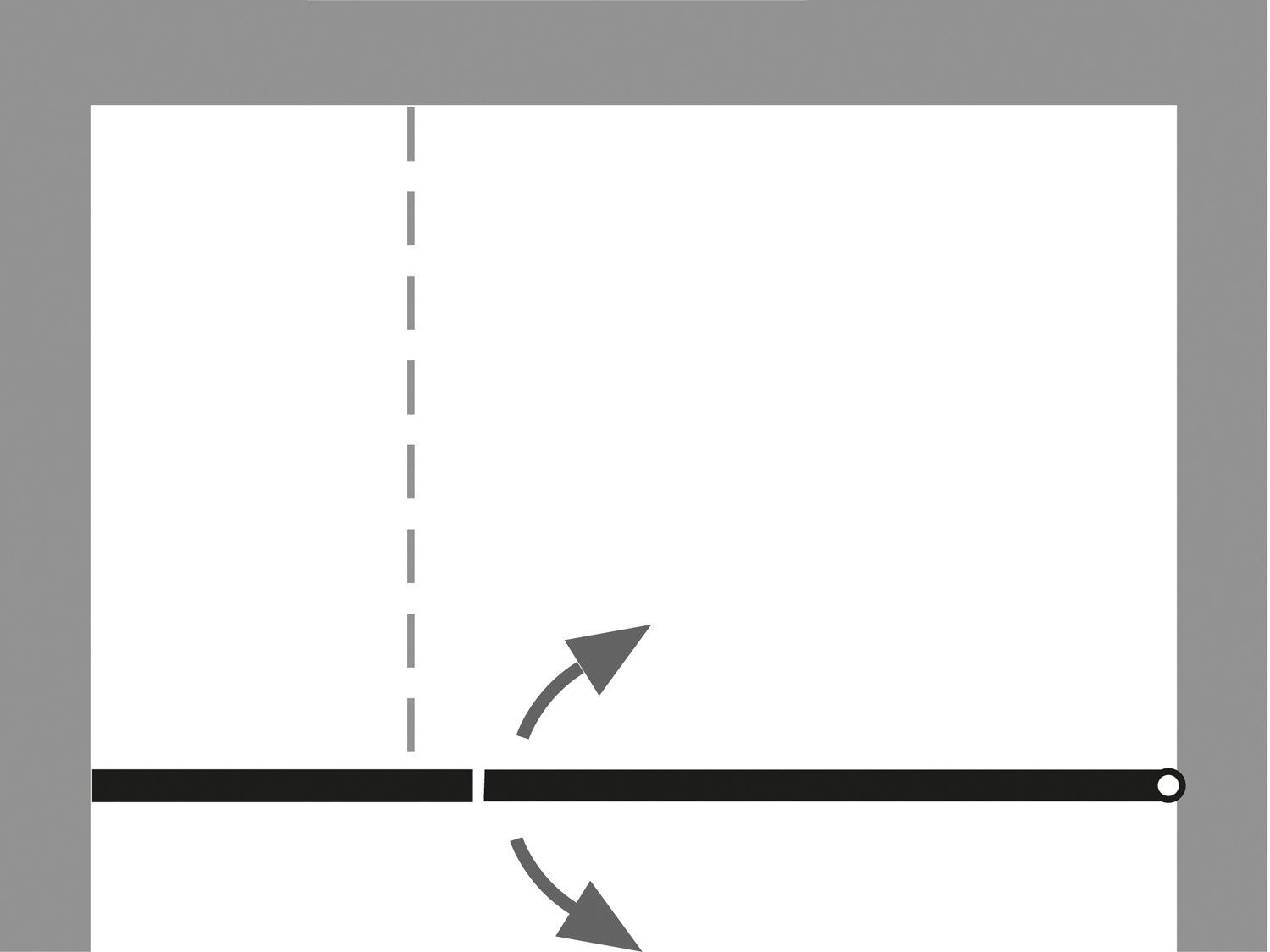 Öffnungsmechanismus der Drehtür