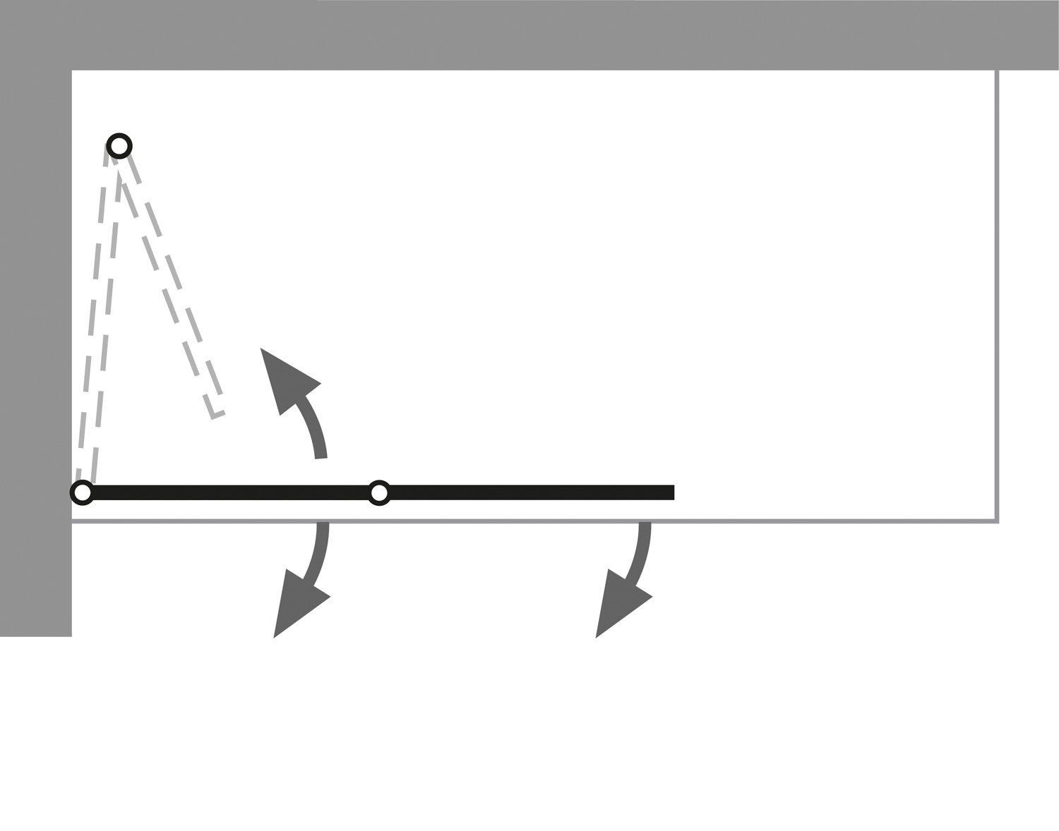 Öffnungsmechanismus der Falttür