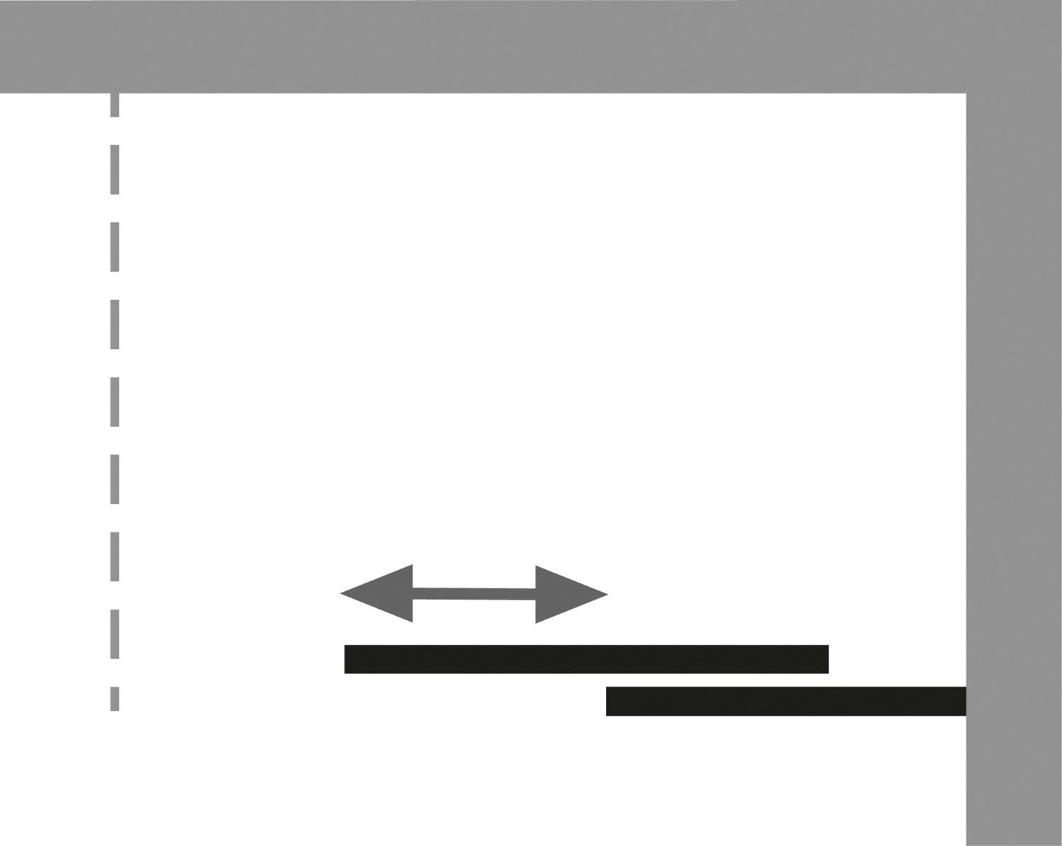 Öffnungsmechanismus der Gleittür