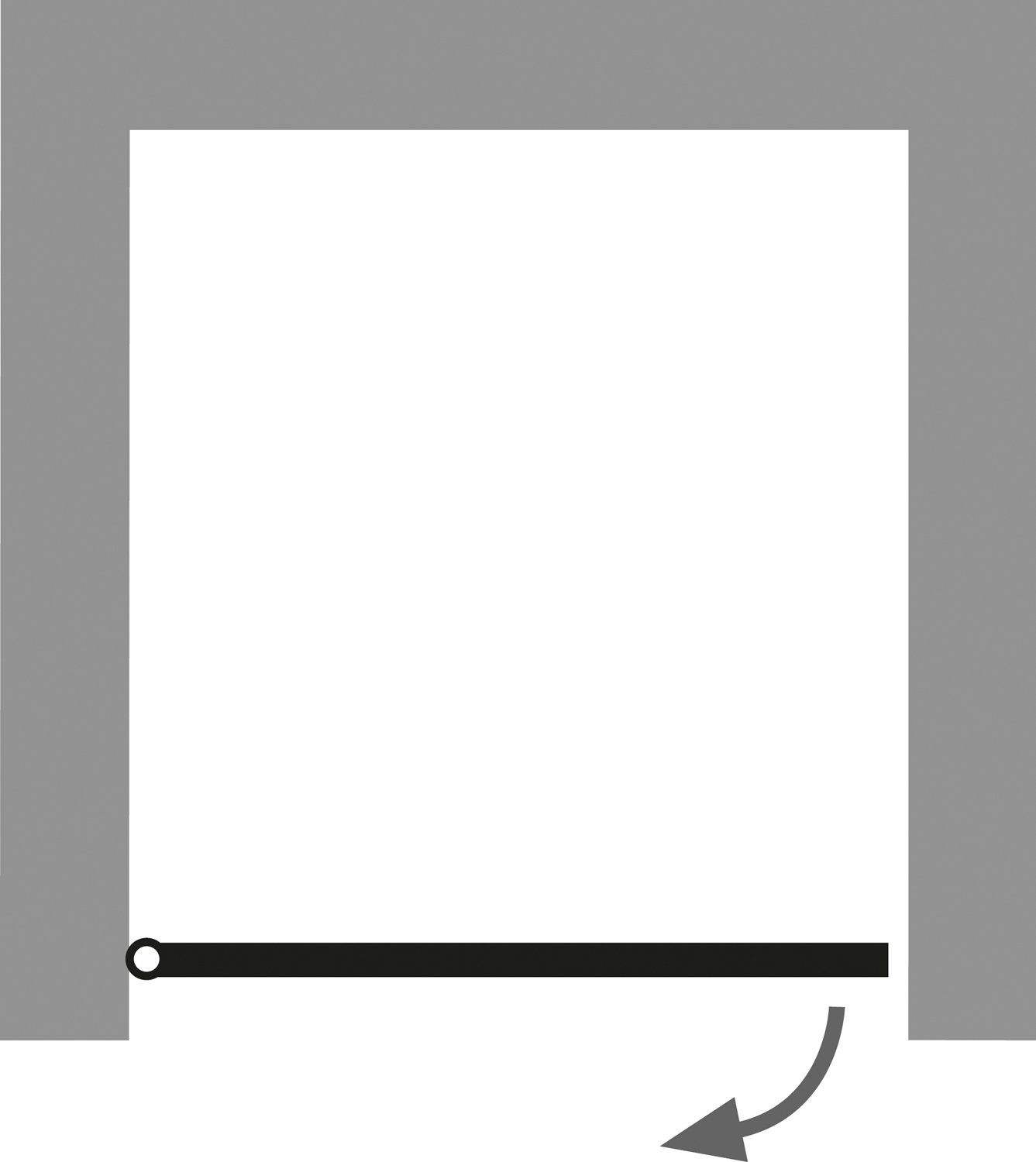 Öffnungsmechanismus der Drehtür