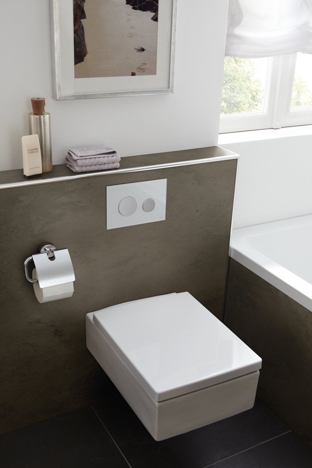 Badezimmer in Sandsteinoptik