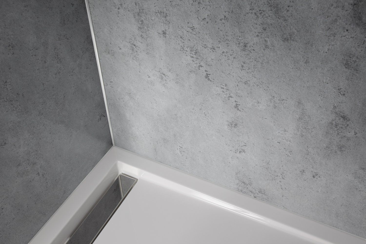 Wandverkleidung Dusche in Feinstein-Optik