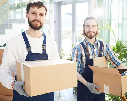 Positive Movers Carrying Boxes