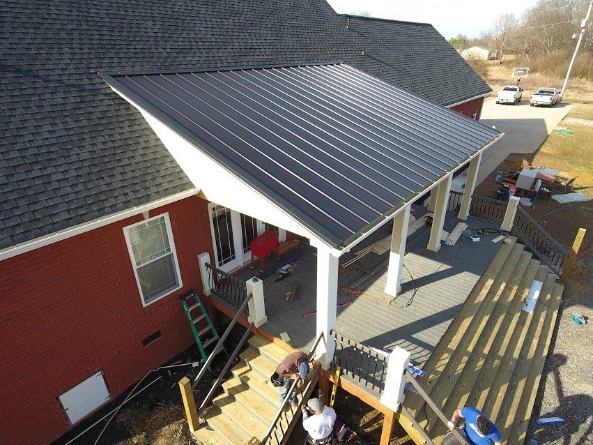 metal roof installation