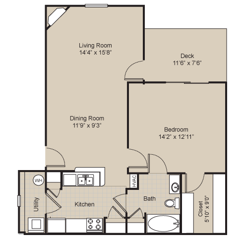 one bedroom