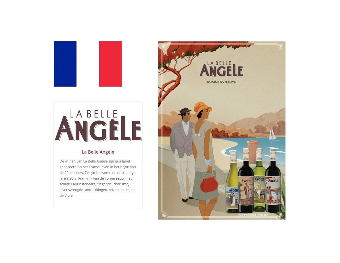 Huiswijnen Belle Angele Frankrijk