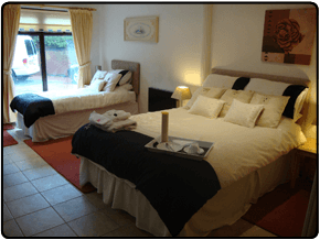 Double beds in our guesthouse