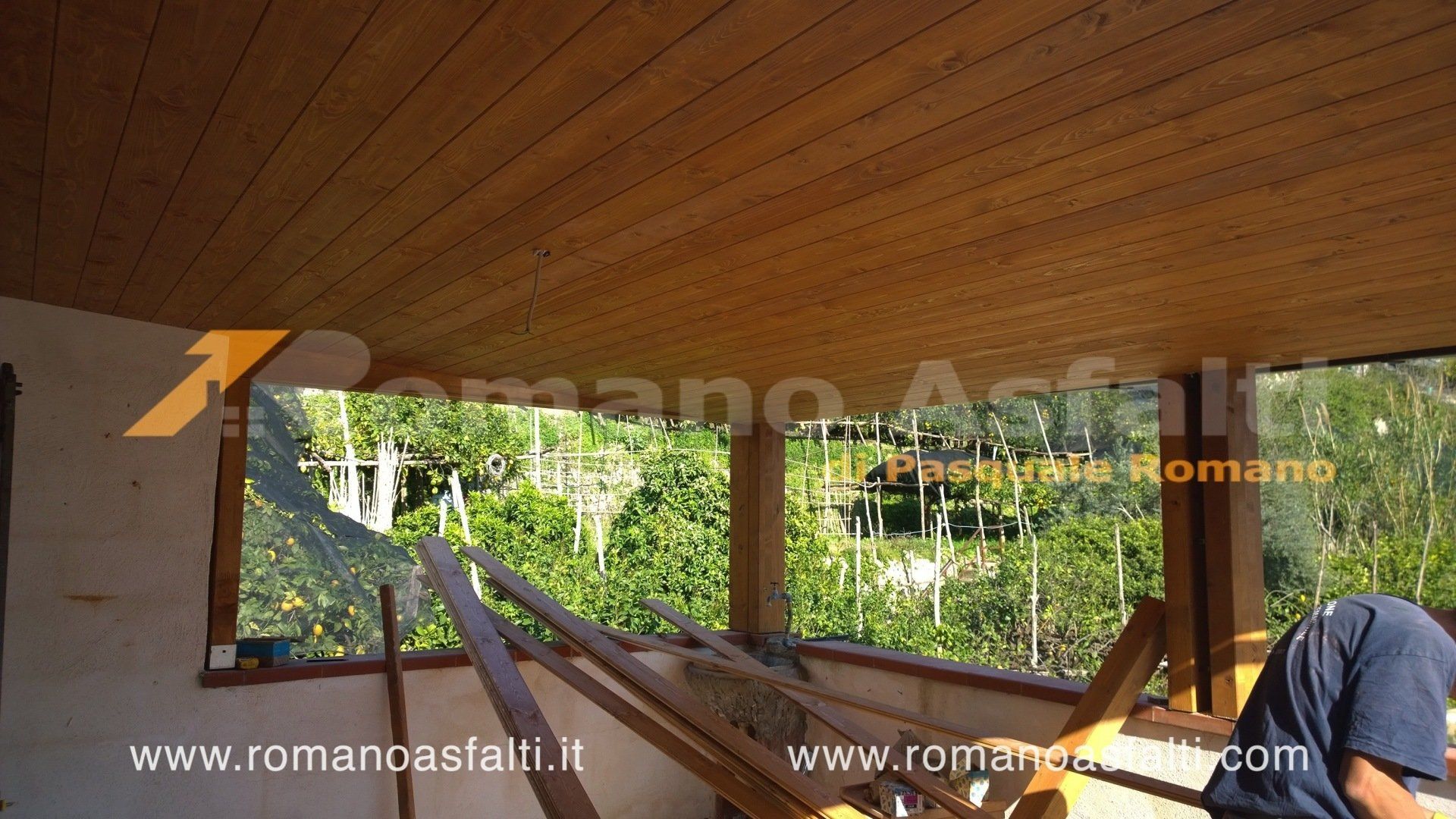 copertura in legno