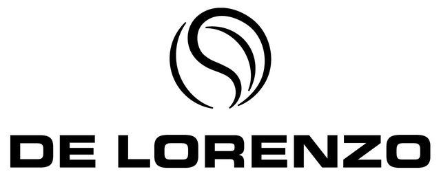 A black and white logo for a company called de lorenzo